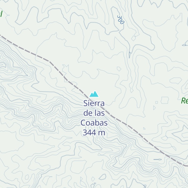 Map of Sierra de las Coabas