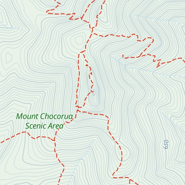 Map of Mount Chocorua