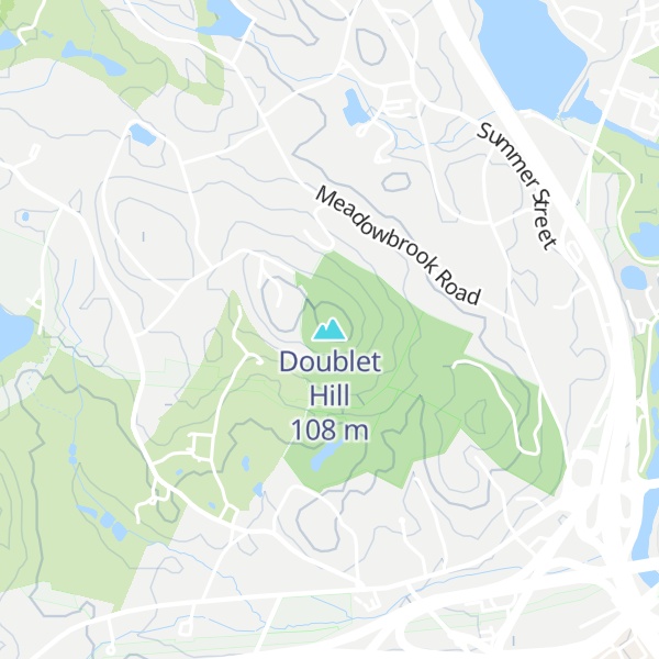 Map of Doublet Hill