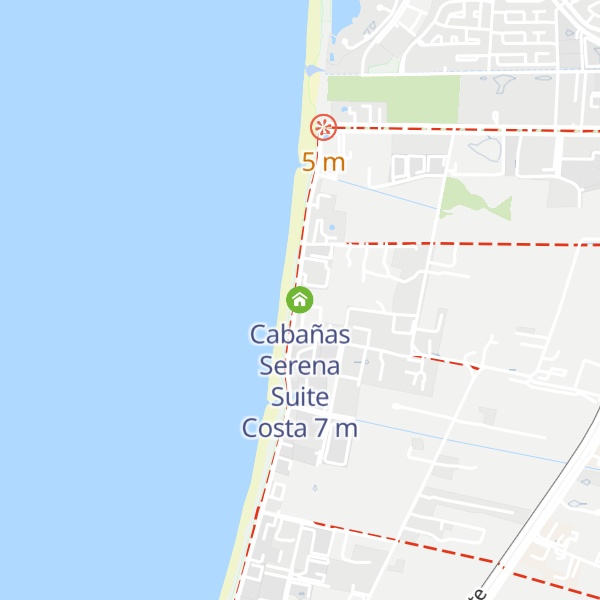 Map of Cabañas Serena Suite Costa