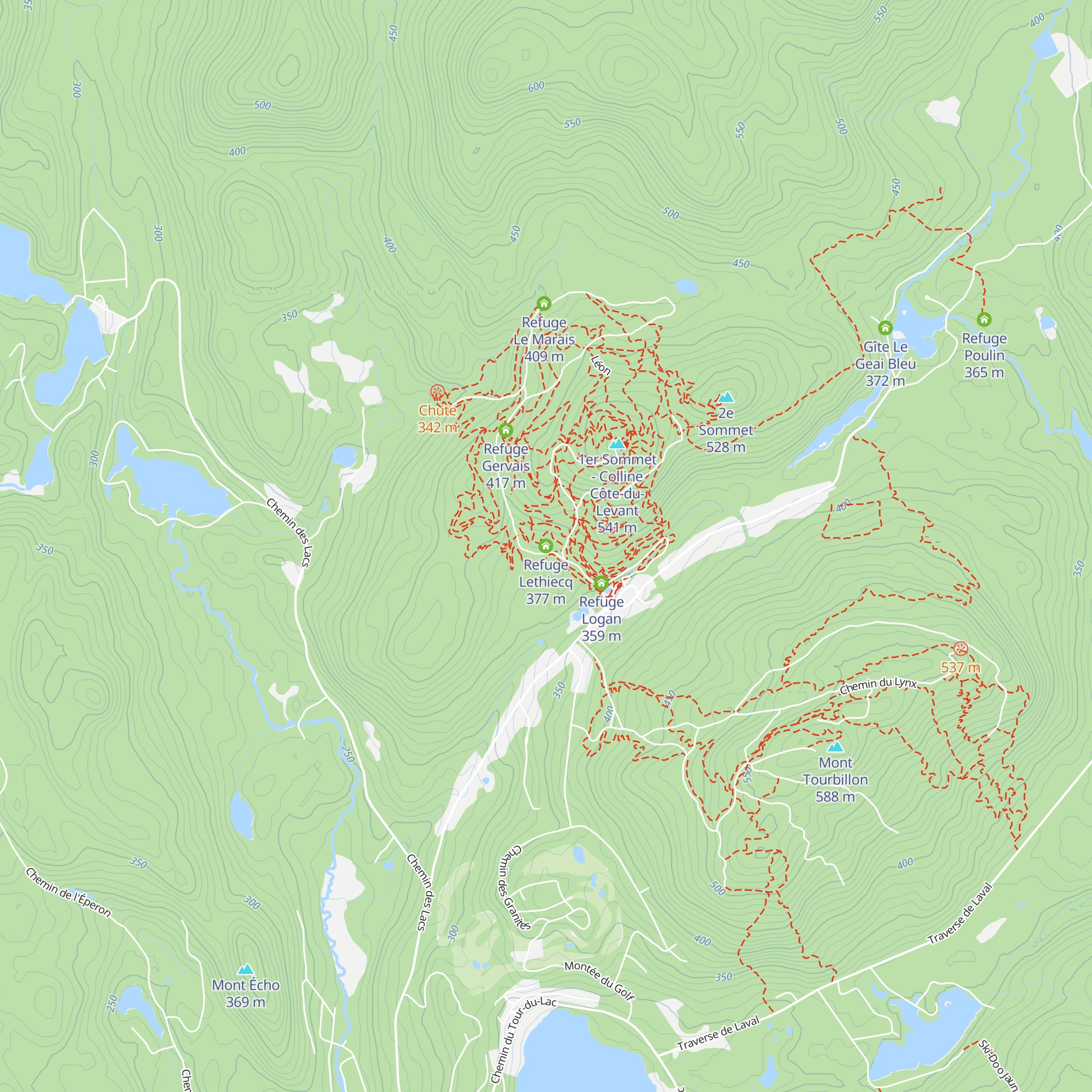 Refuge Lethiecq map