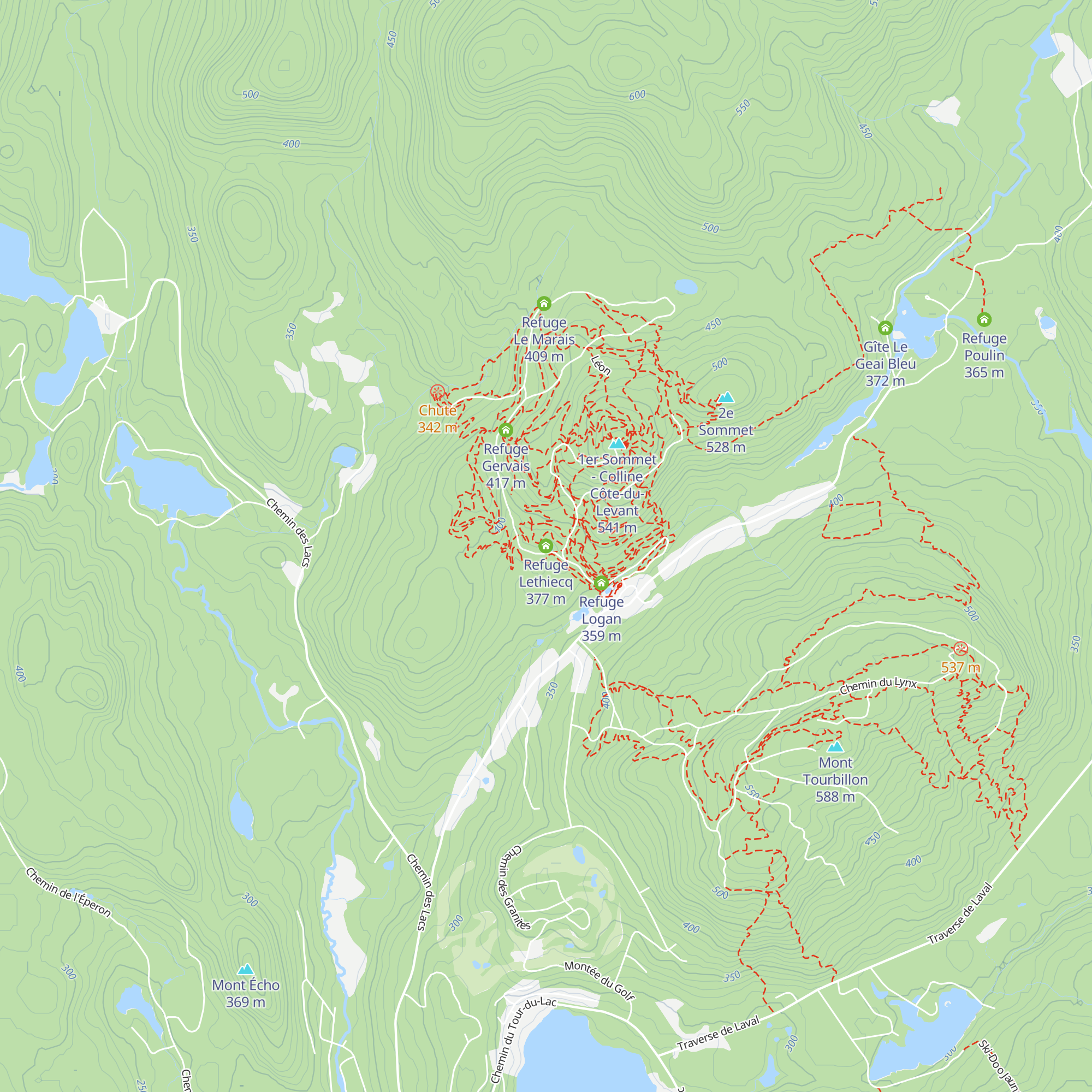 Refuge Lethiecq map