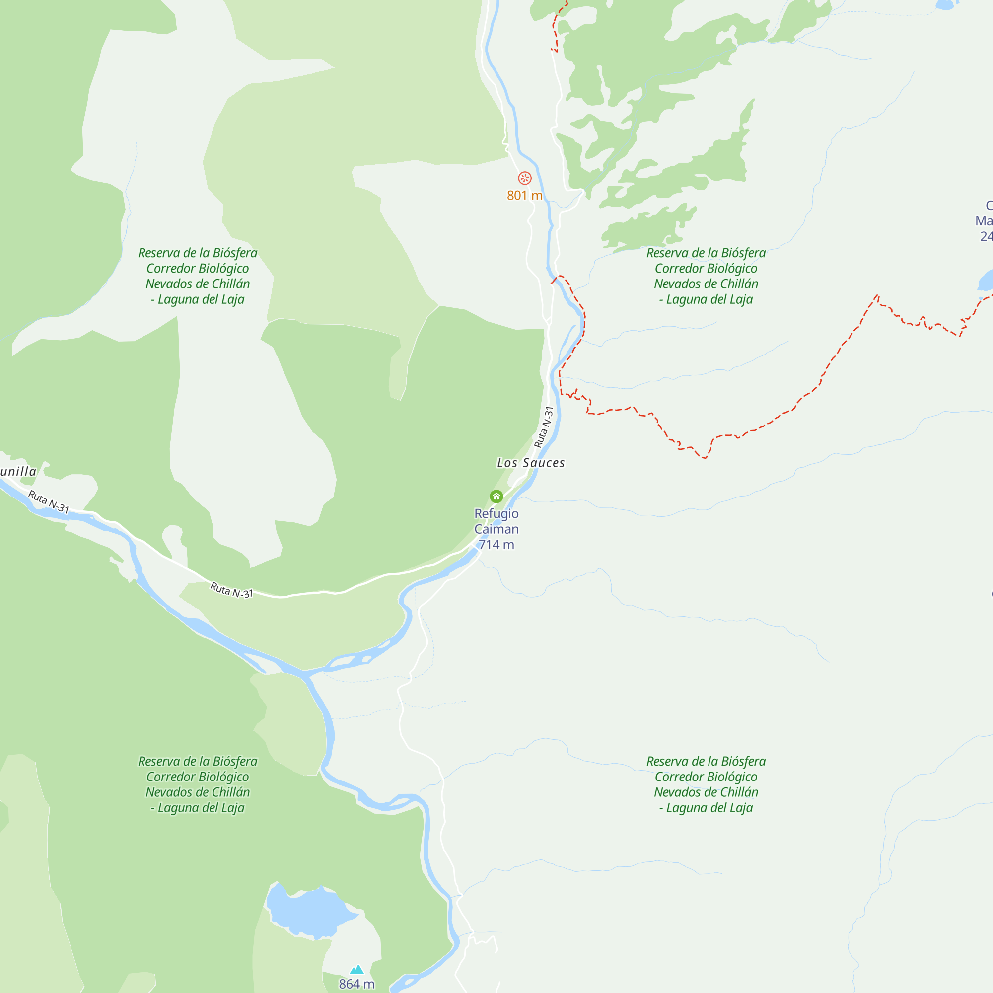 Refugio Caiman map