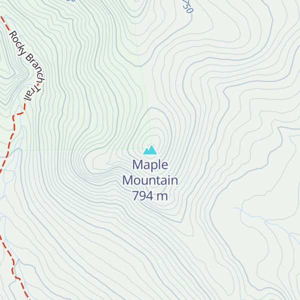 Map of Maple Mountain