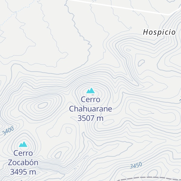 Map of Cerro Chahuarane