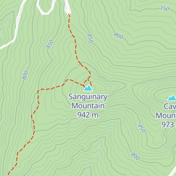 Map of Sanguinary Mountain