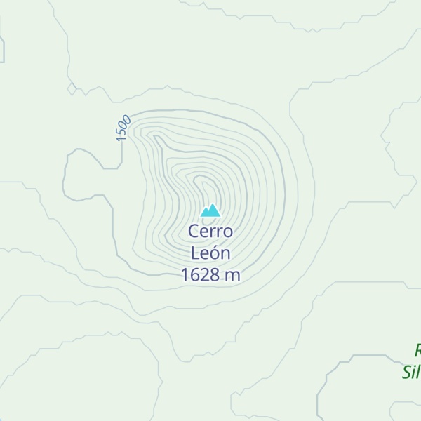 Map of Cerro León