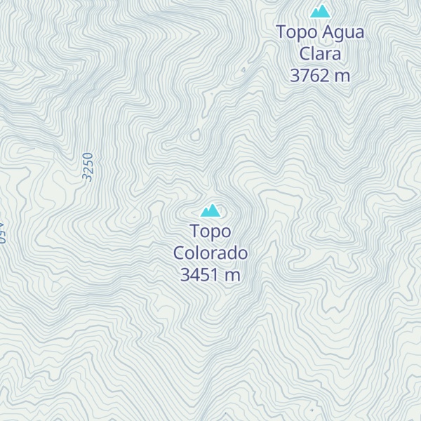 Map of Topo Colorado
