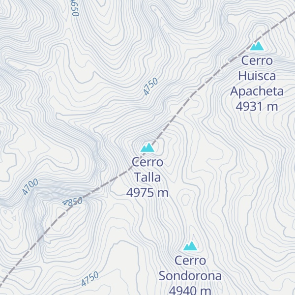 Map of Cerro Talla