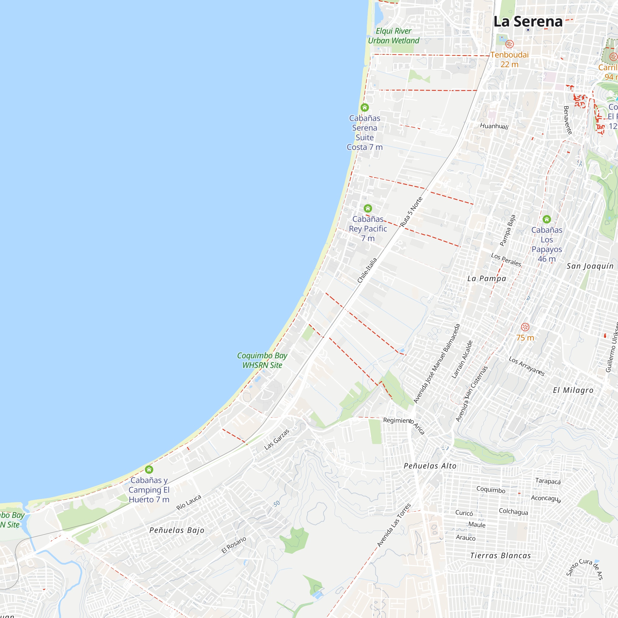 Cabañas Florencia map