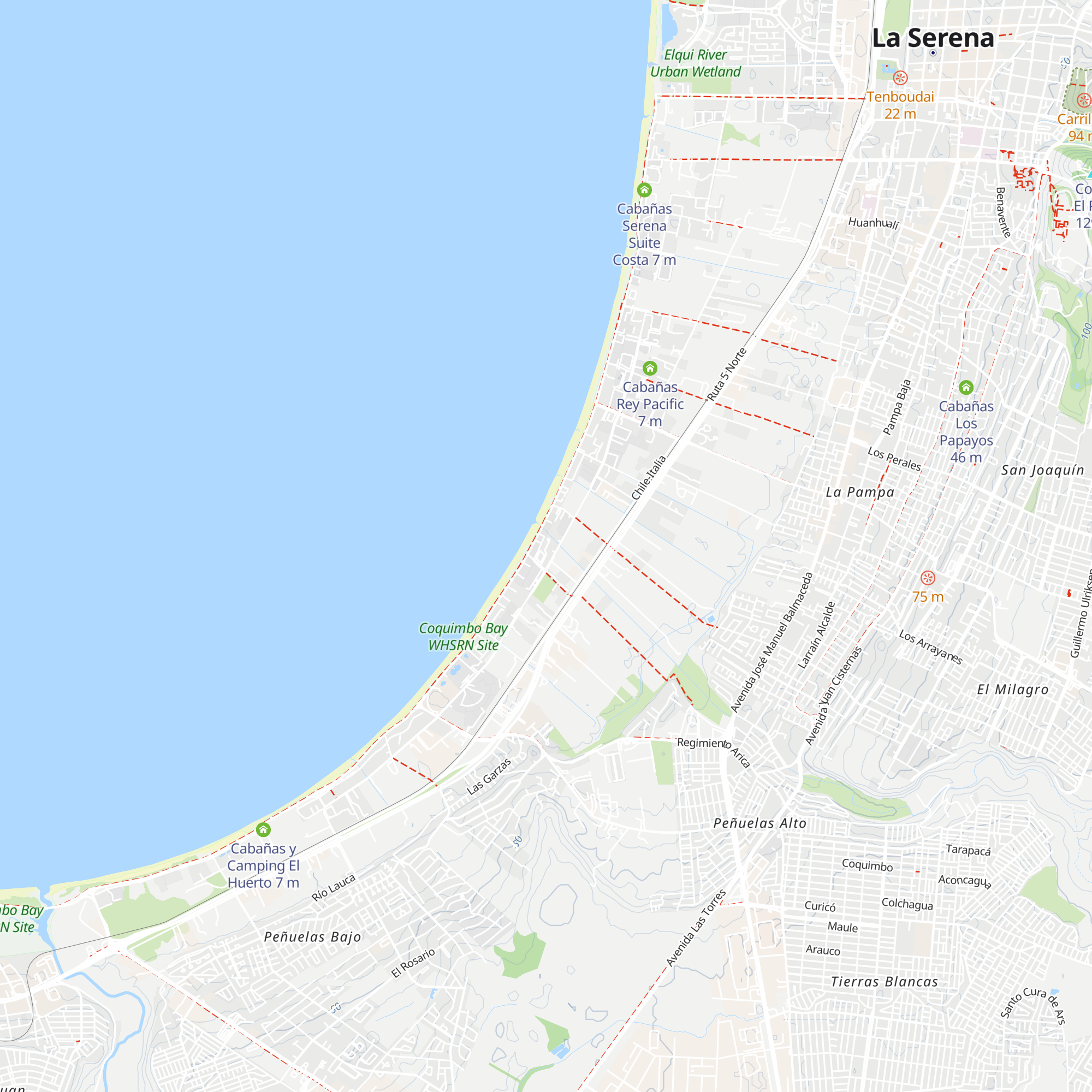 Cabañas Florencia map