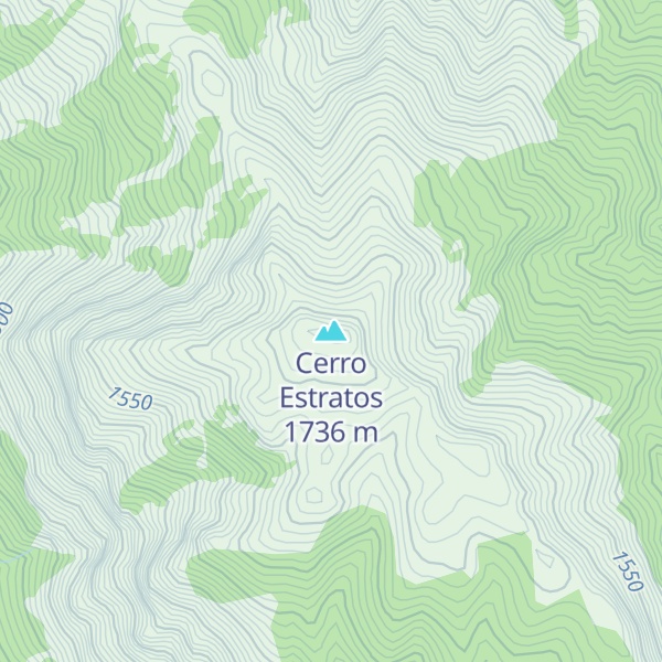 Map of Cerro Estratos
