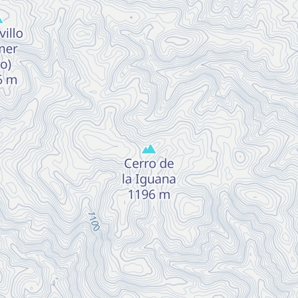 Map of Cerro de la Iguana