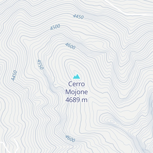 Map of Cerro Mojone