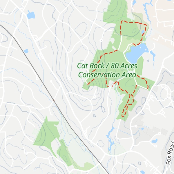 Map of Cat Rock Hill