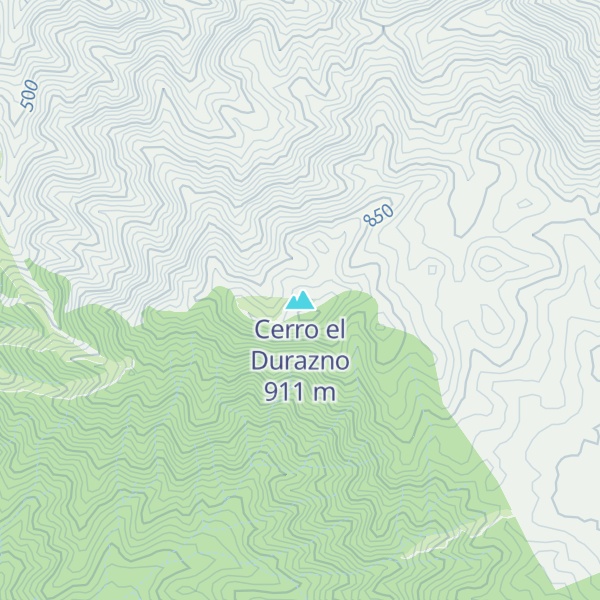 Map of Cerro el Durazno