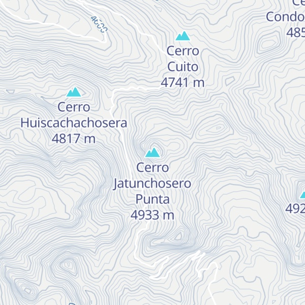 Map of Cerro Jatunchosero Punta