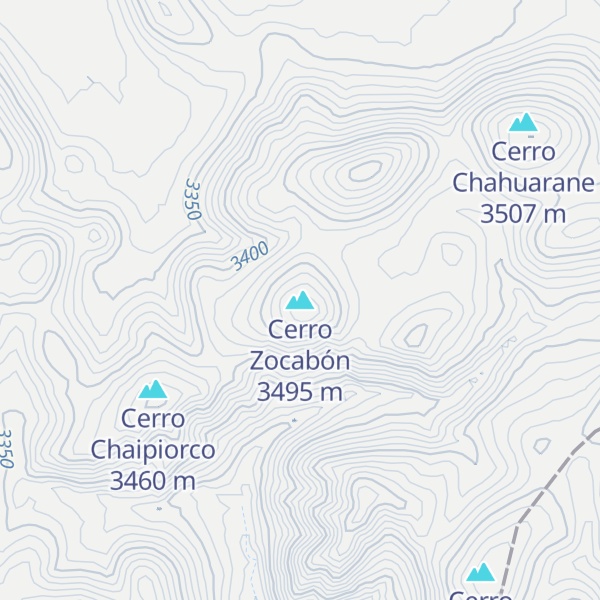 Map of Cerro Zocabón