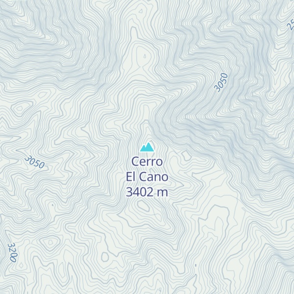 Map of Cerro El Cano