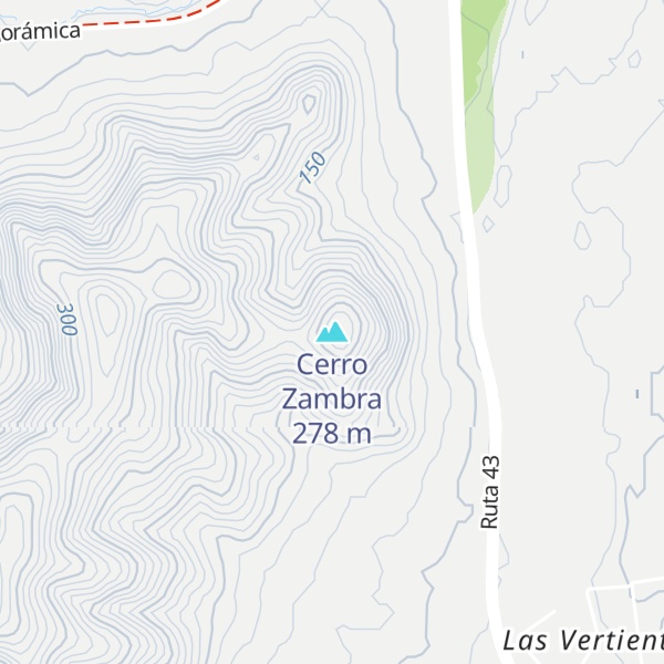 Map of Cerro Zambra
