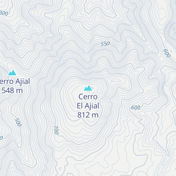 Map of Cerro El Ajial