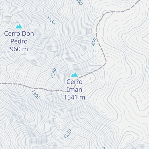 Map of Cerro Iman
