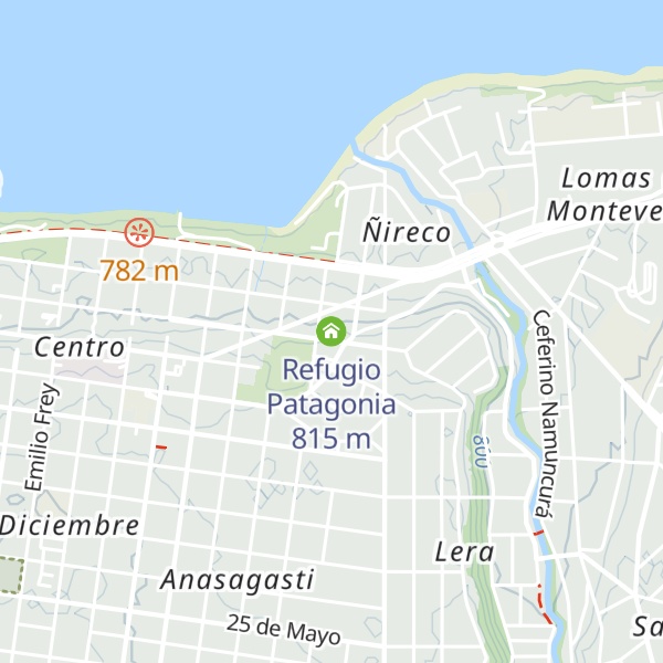 Map of Refugio Patagonia