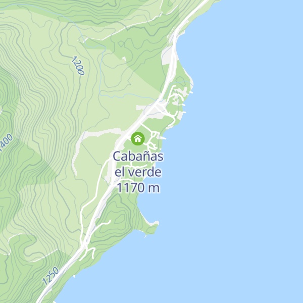 Map of Cabañas Los Senderos