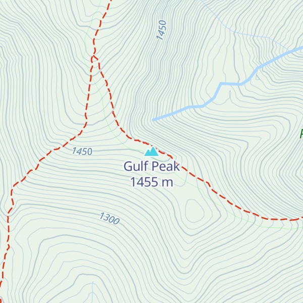 Map of Gulf Peak