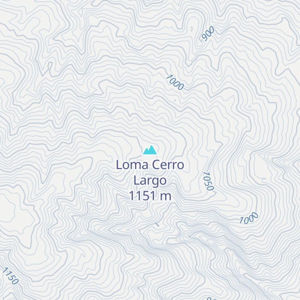 Map of Loma Cerro Largo