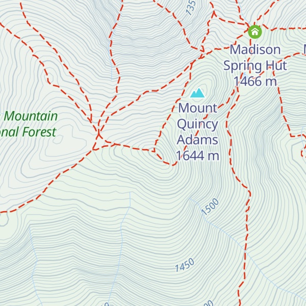 Map of Mount Adams