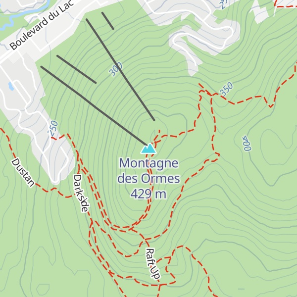 Map of Montagne des Ormes