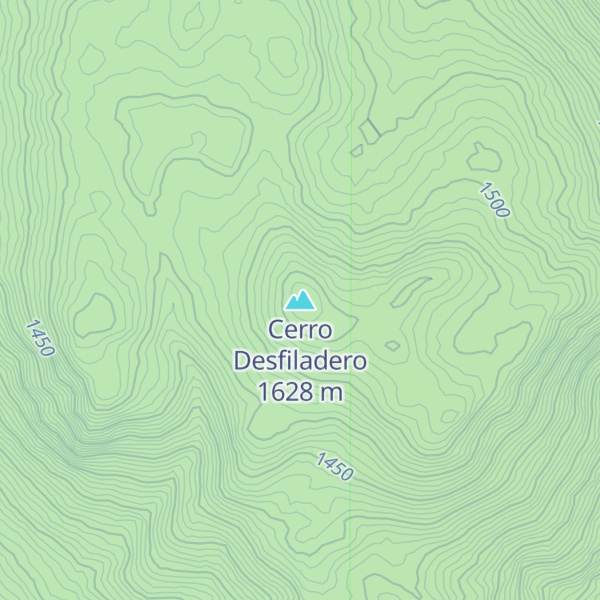 Map of Cerro Desfiladero