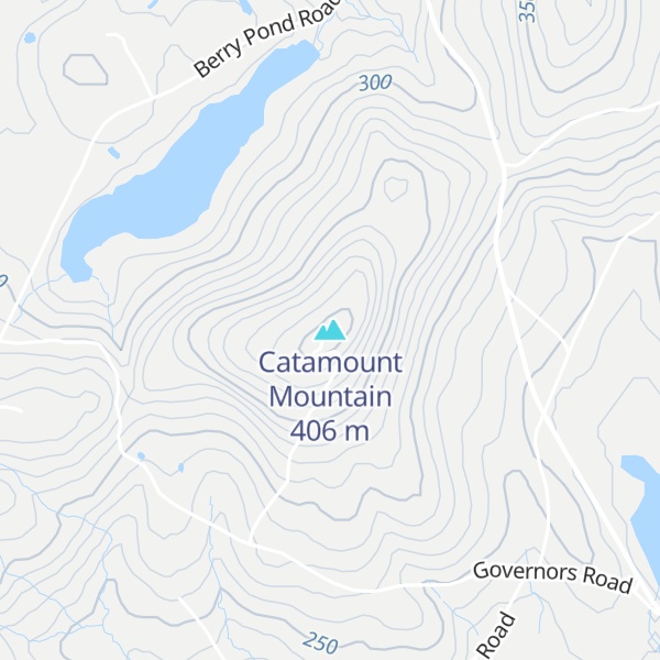 Map of Catamount Mountain