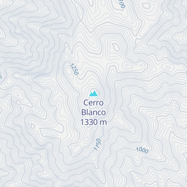 Map of Cerro Blanco