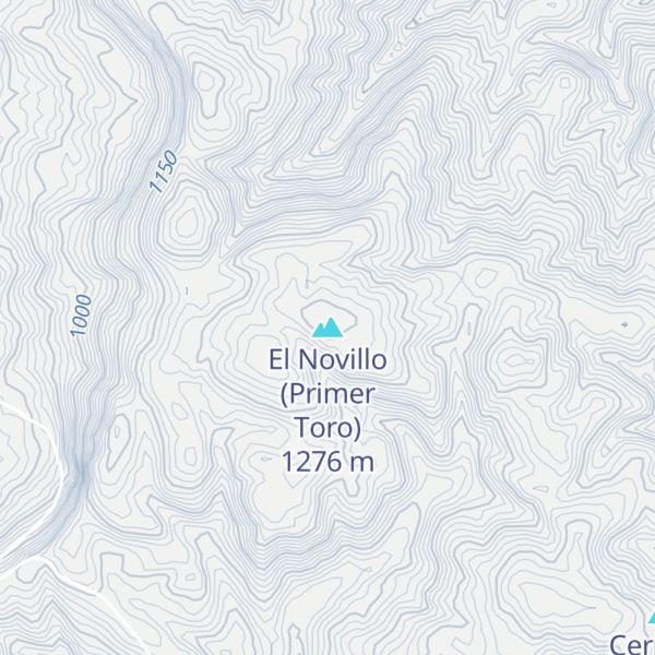 Map of El Novillo (Primer Toro)