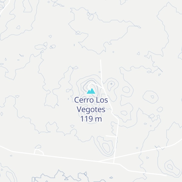 Map of Cerro Los Vegotes