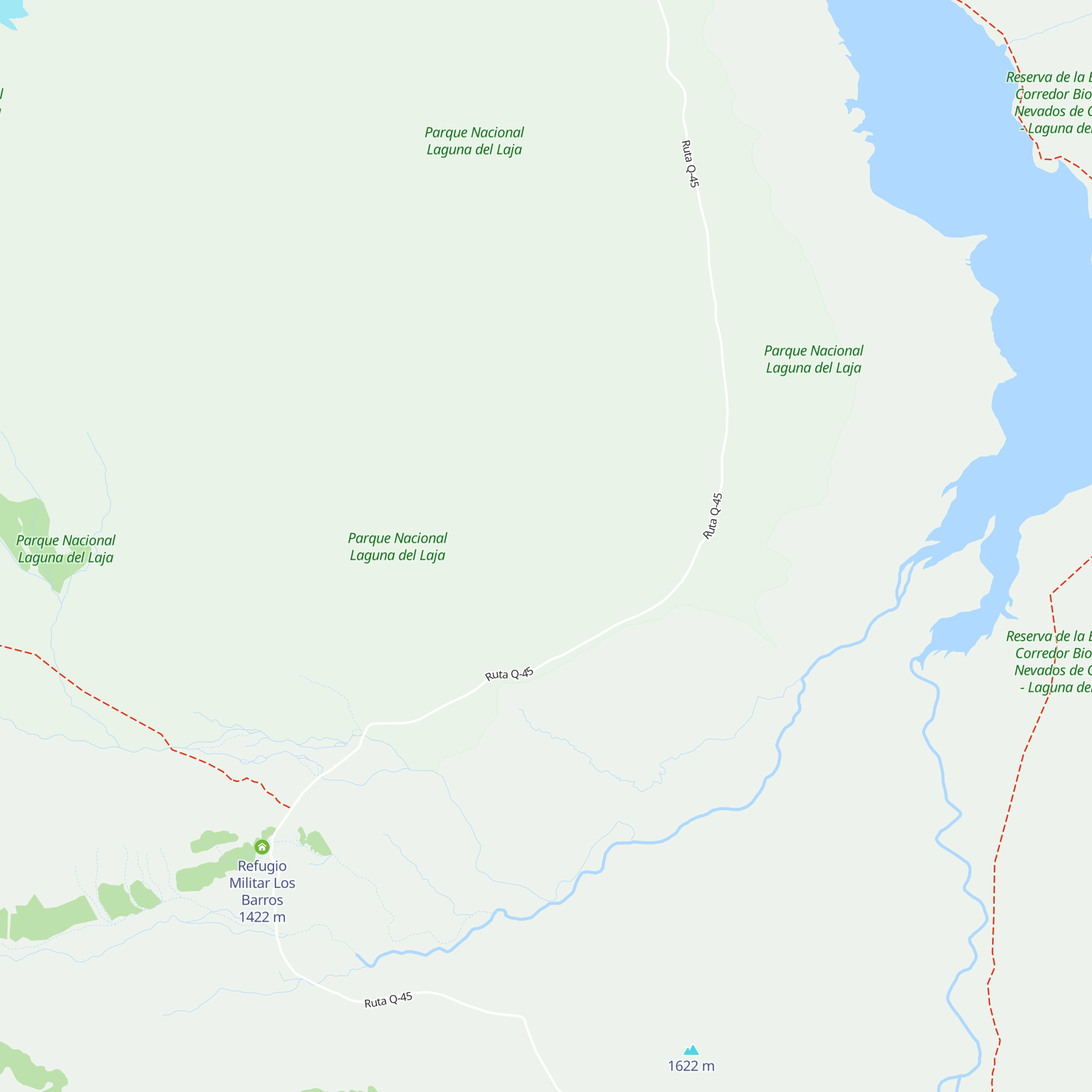 Refugio Militar map