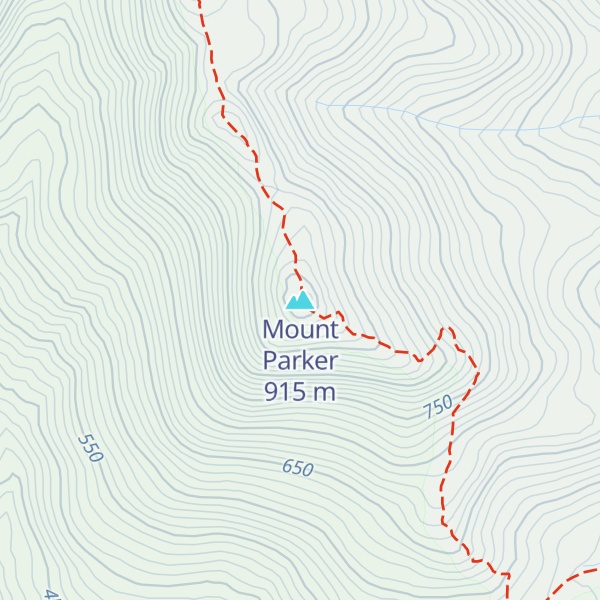 Map of Mount Parker