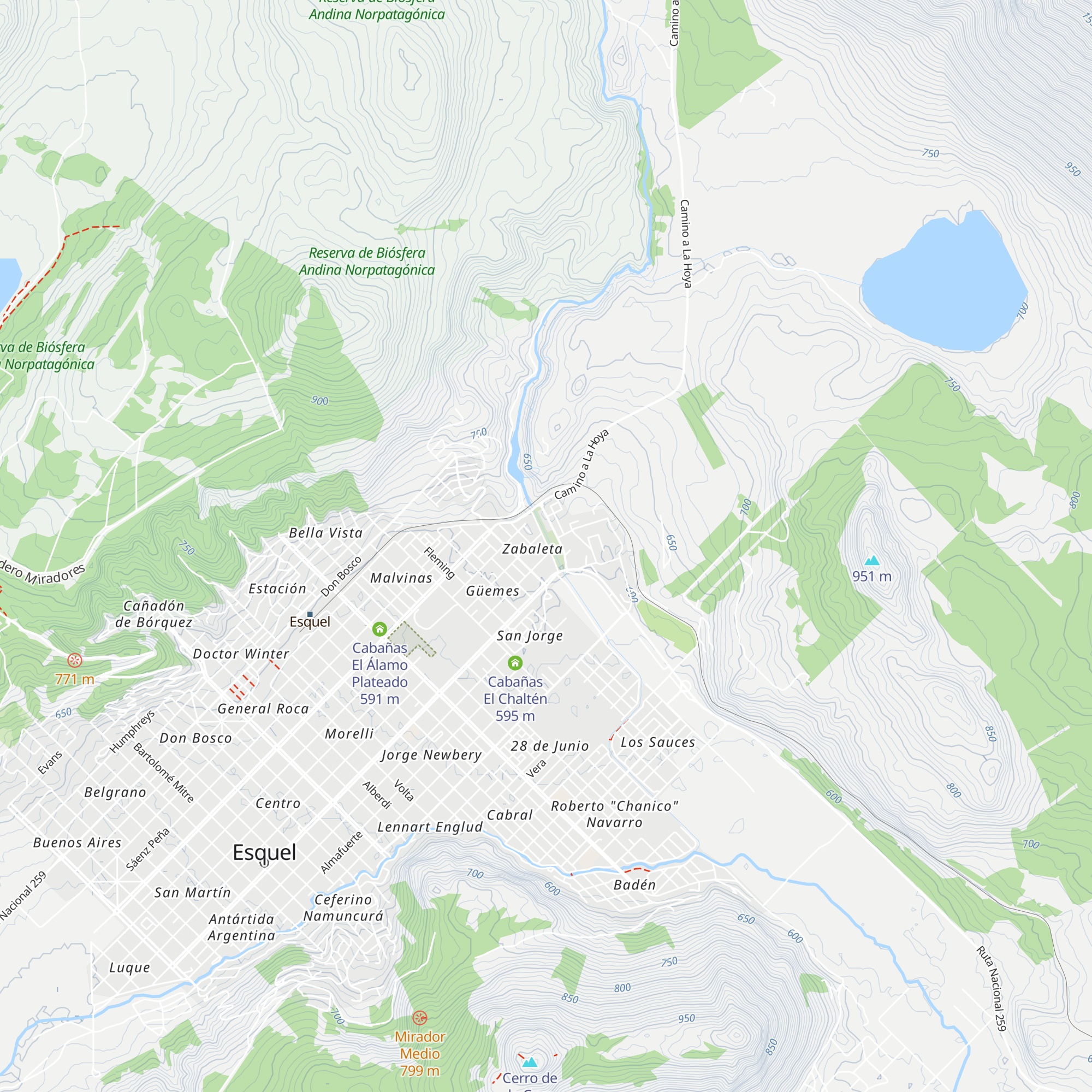Cabañas Ibai Ko Mendi map