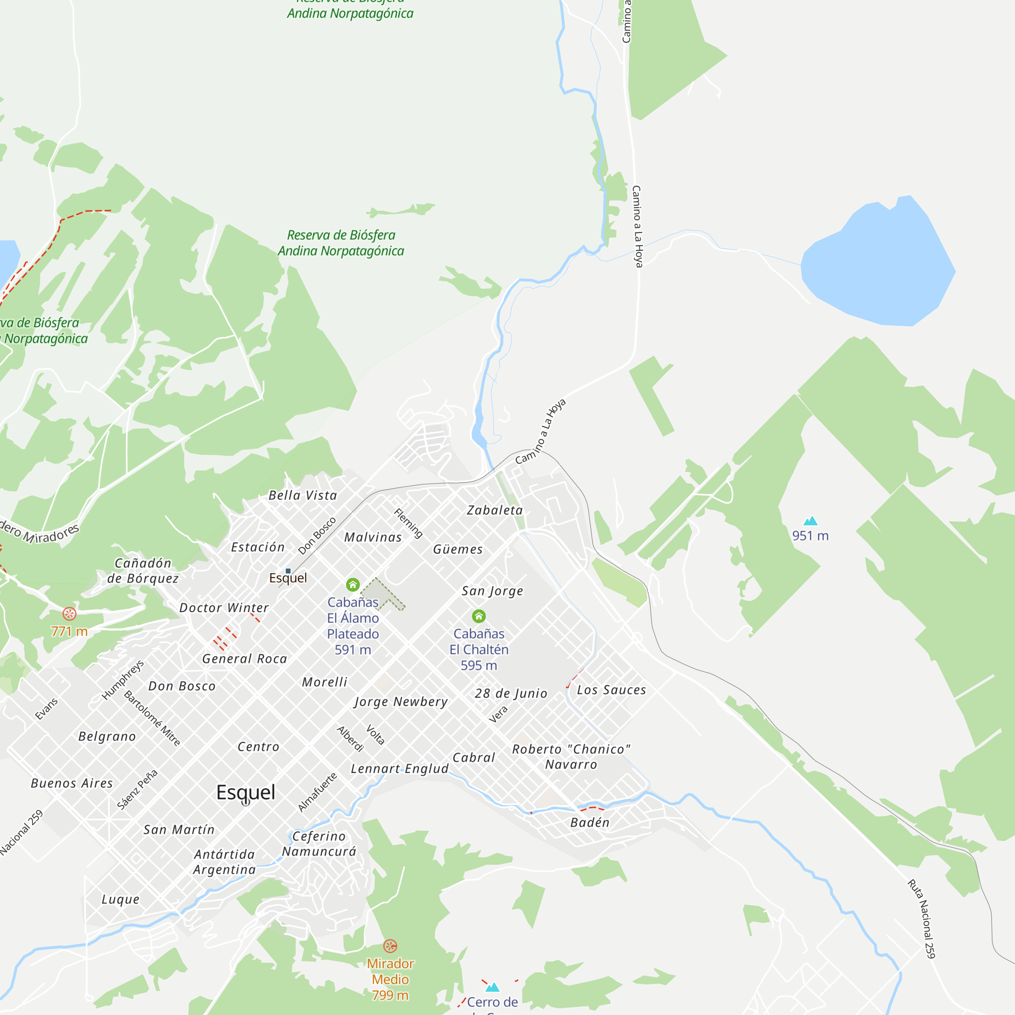 Cabañas Ibai Ko Mendi map