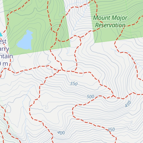 Map of Straightback Mountain