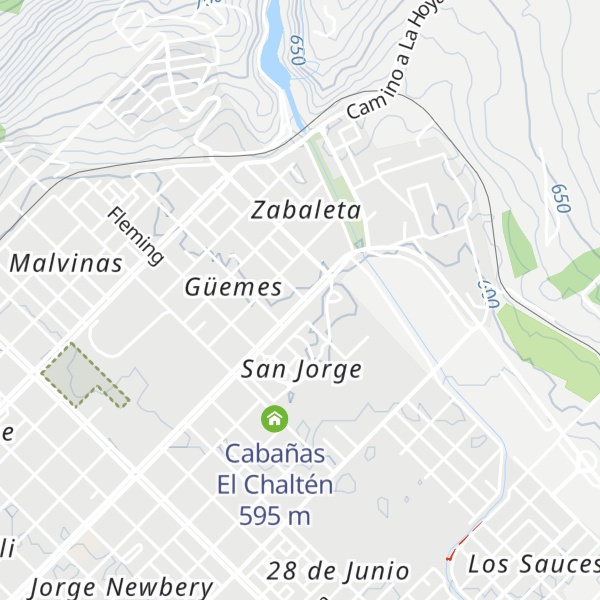 Map of Cabañas La Posada del Gales