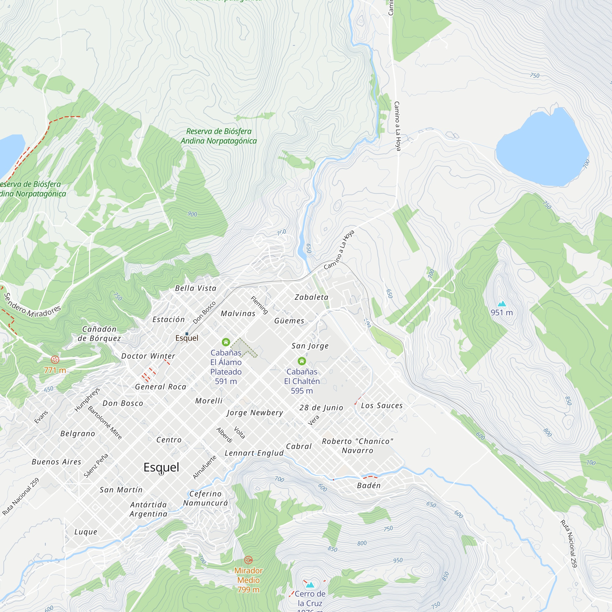 Cabañas La Constancia map