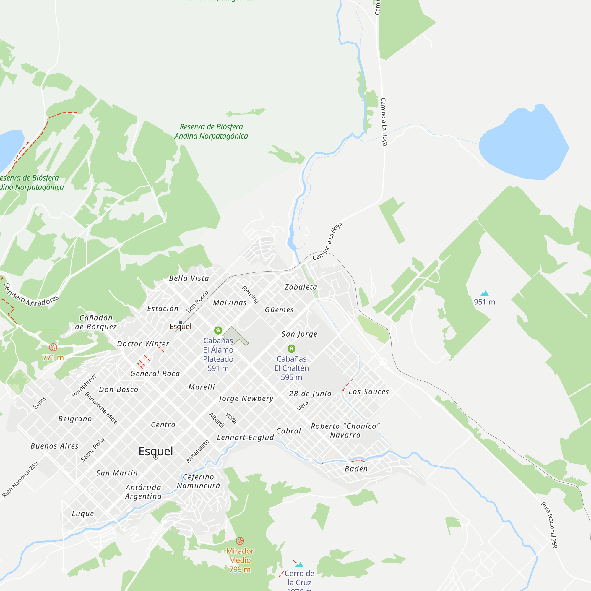 Cabañas La Constancia map