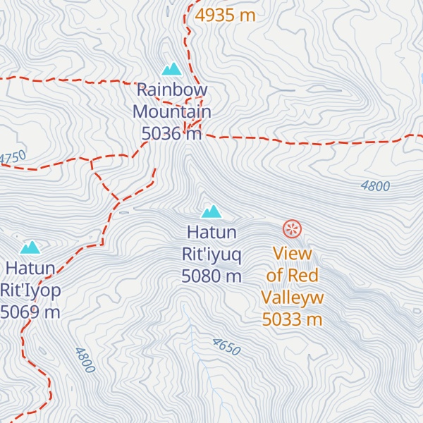Map of Hatun Rit'iyuq