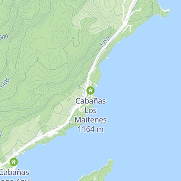 Map of Cabañas Los Maitenes