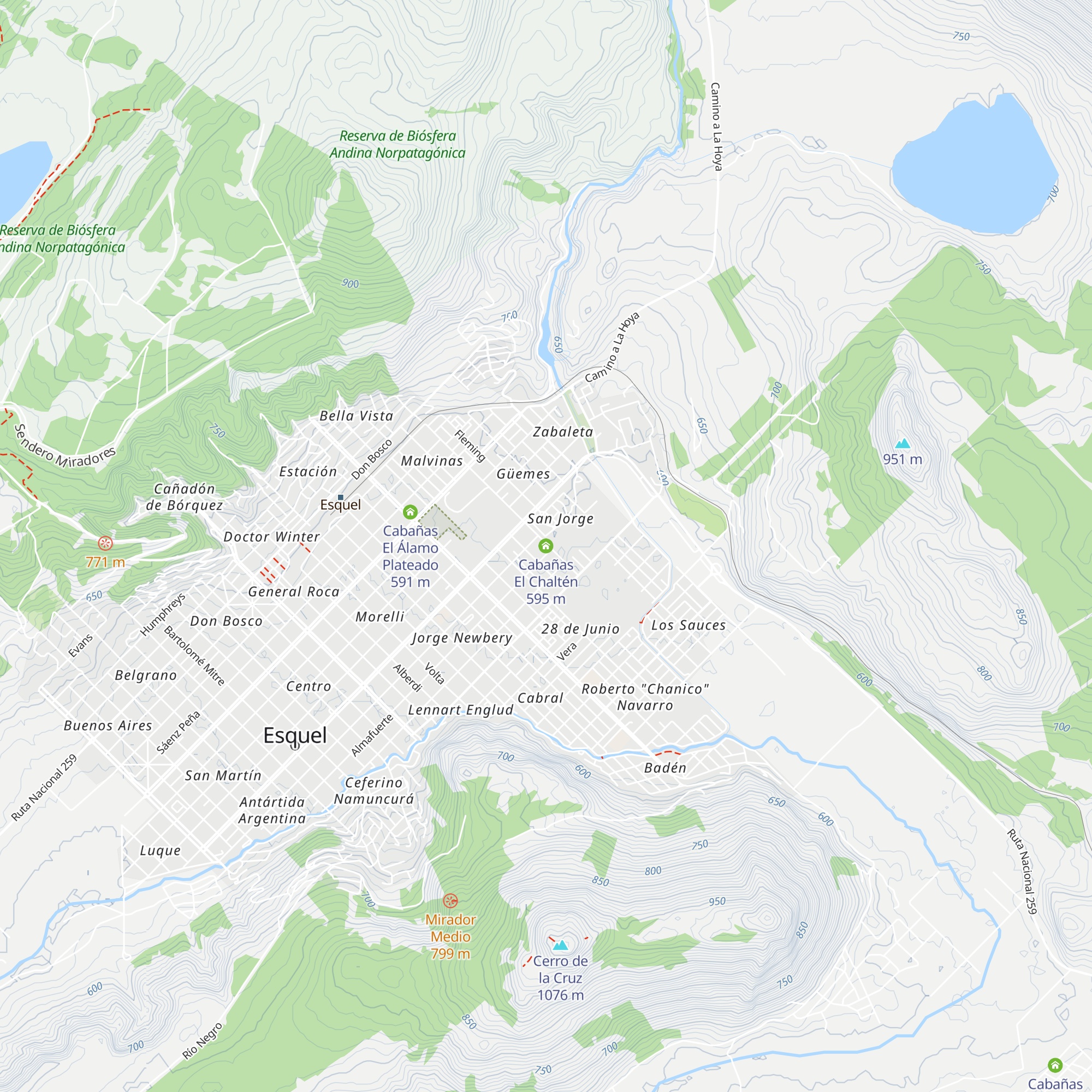 Cabañas El Chaltén map