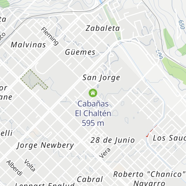Map of Cabañas El Chaltén