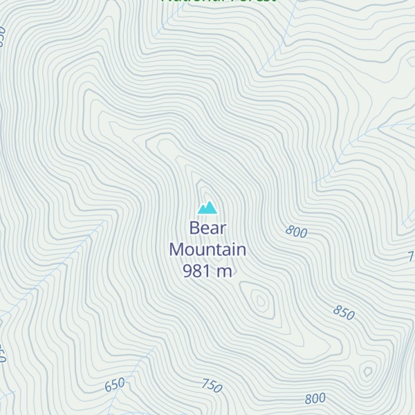 Map of Bear Mountain